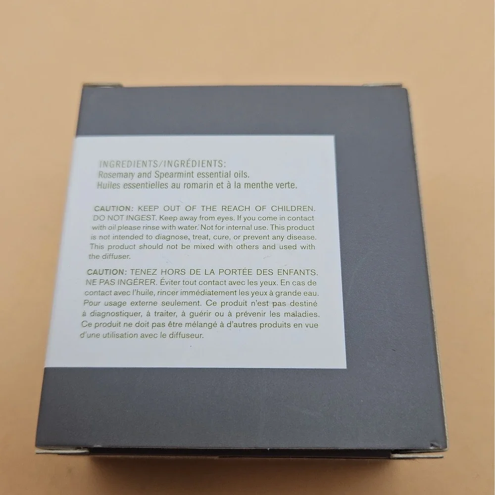 Pottery Barn Rosemary Mint Essential Oil Diffuser Pillar Set Of 2 10 ML 0.34 Oz